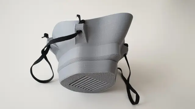 COVID-19 MASK (EASY-TO-PRINT, NO SUPPORT) ***MODIFIED VERSION*** — modelo 3D