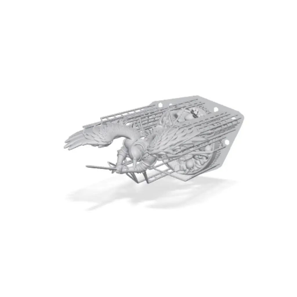 Fallen Winged Angel Display Fantasy Miniature — modelo 3D