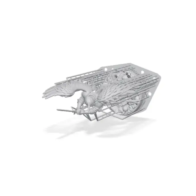 Fallen Winged Angel Display Fantasy Miniature — modelo 3D