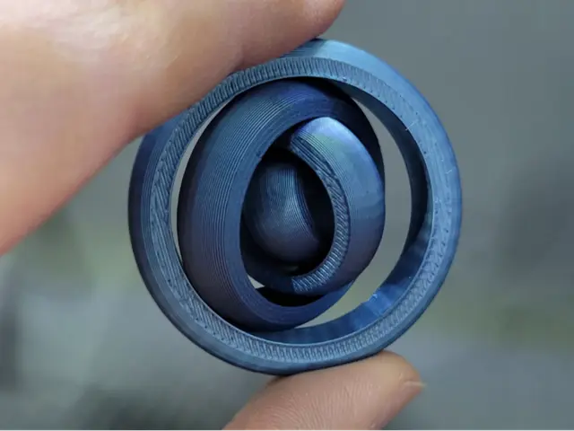 4 Ring Gyro Fidget — modelo 3D