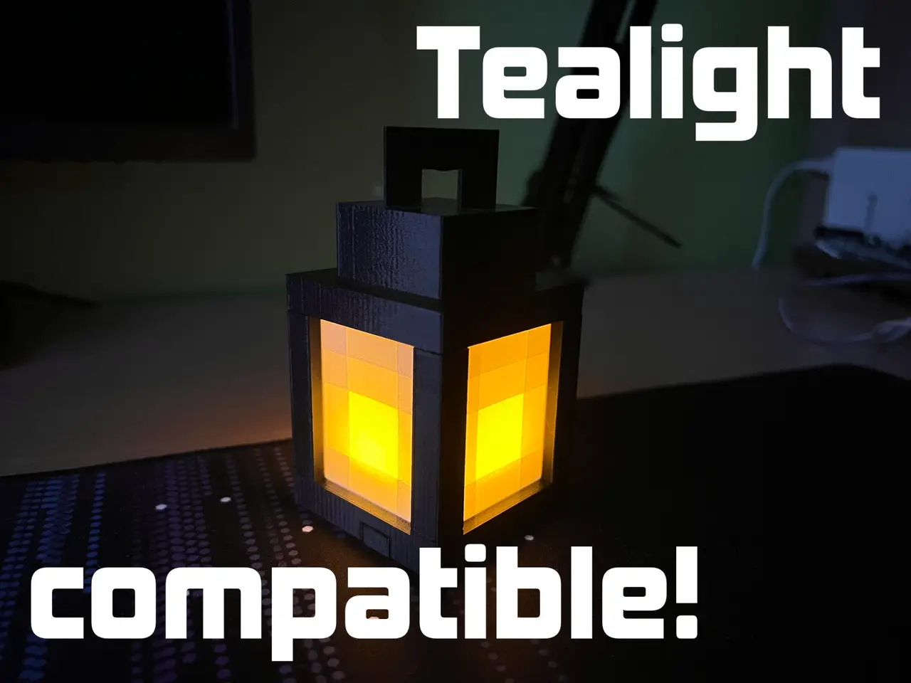 Minecraft Lantern - Tealight — modelo 3D