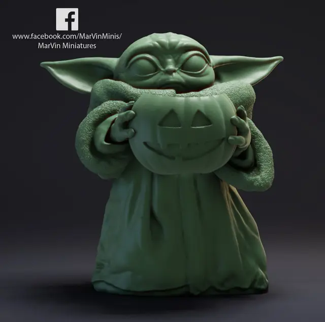 Baby Yoda - Halloween special — modelo 3D