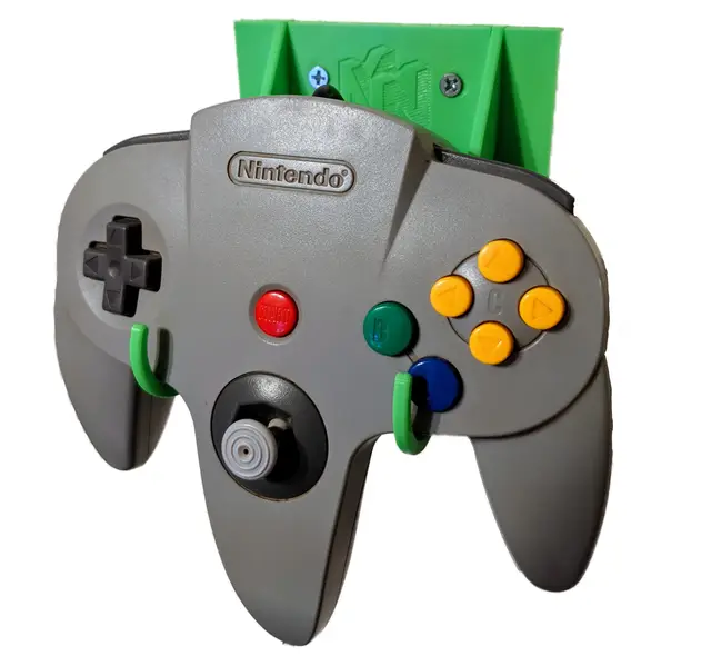 Nintendo 64 Controller Wall Mount — modelo 3D