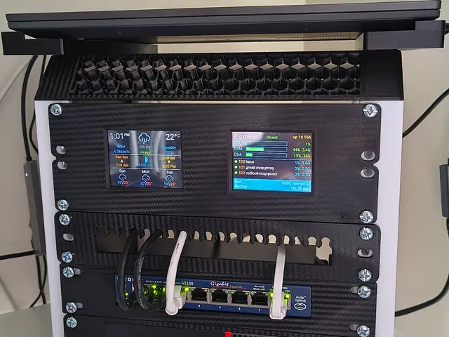 10" 2U Panel for Dual CYD ESP32 Displays — modelo 3D