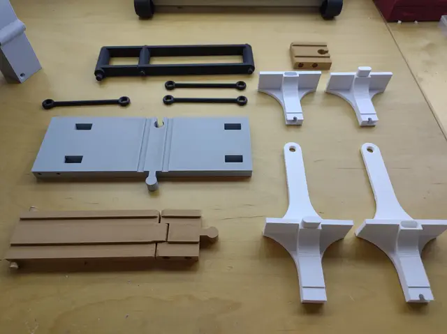 Ikea/Brio wooden train/car drawbridge. — modelo 3D