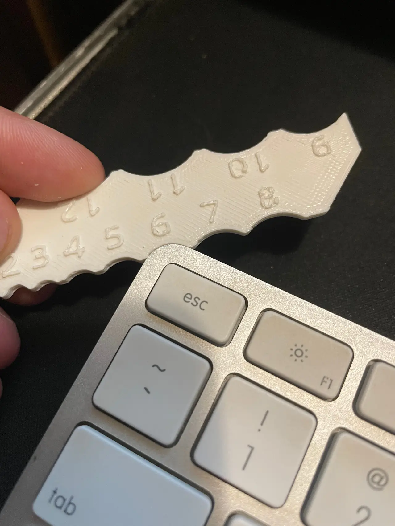 Fillet Radius Finder (Inner/Outer) - Design Reference Ruler 1 to 12mm — modelo 3D