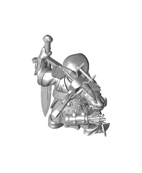 Highlander Dwarf - With Free Dragon - 5e DnD Inspired for RPG and Wargamers — modelo 3D