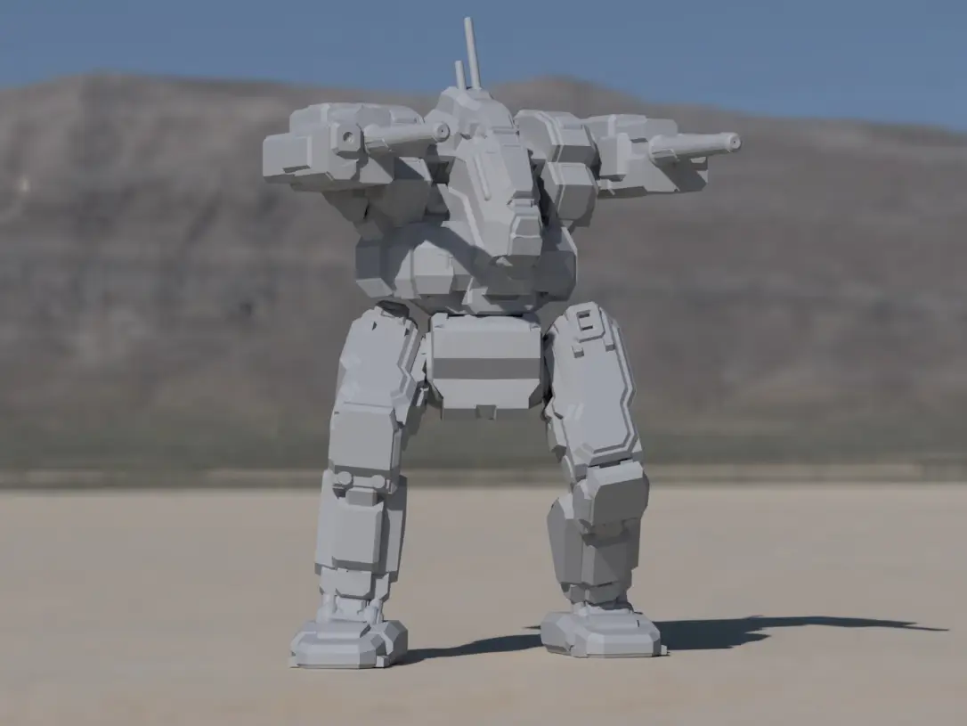 BJ-14 Blackjack for Battletech — modelo 3D