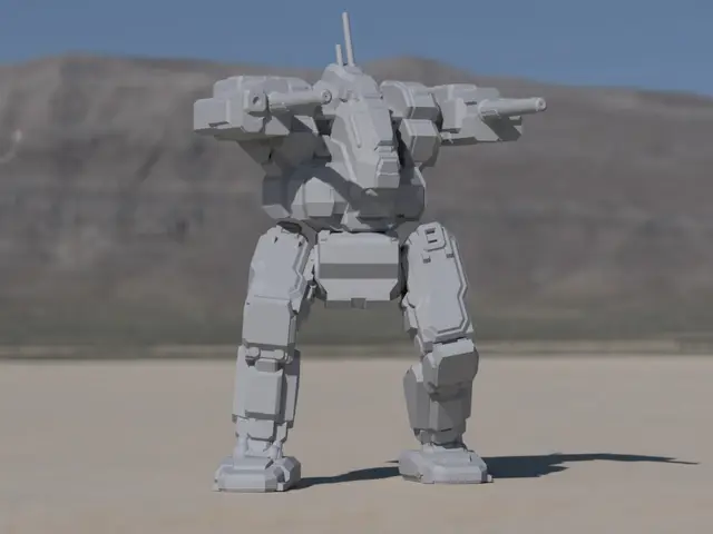 BJ-14 Blackjack for Battletech — modelo 3D
