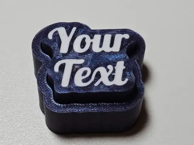 your text cliker — modelo 3D