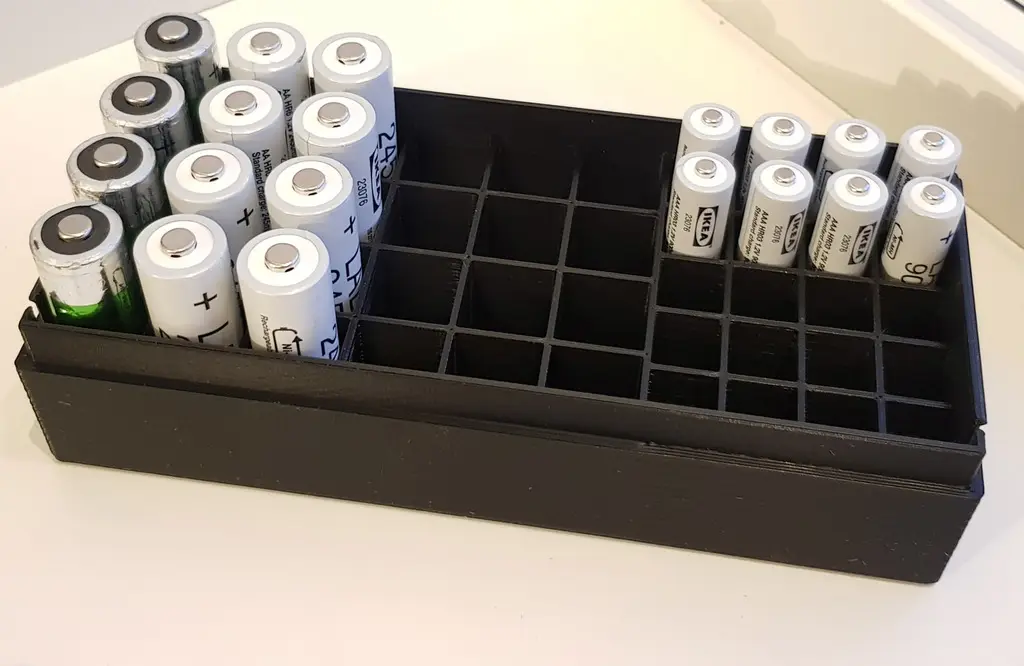 AA+AAA Multi Battery Box AA AAA — modelo 3D