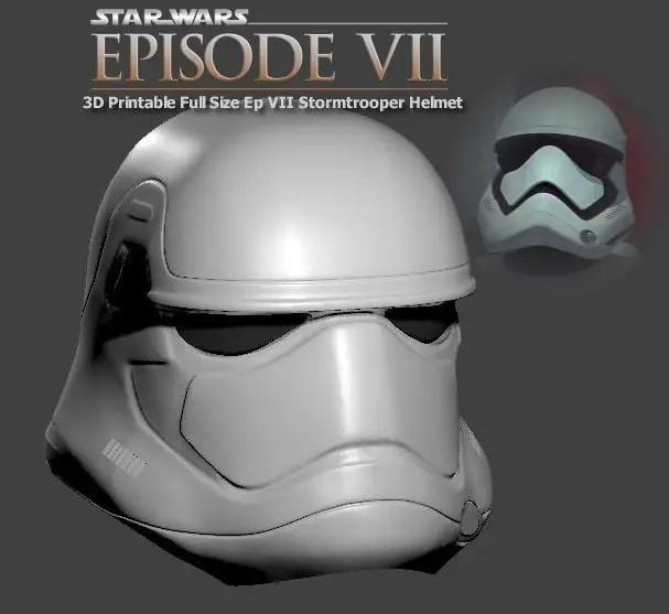 Wearable Episode VII StormTrooper Helmet — modelo 3D