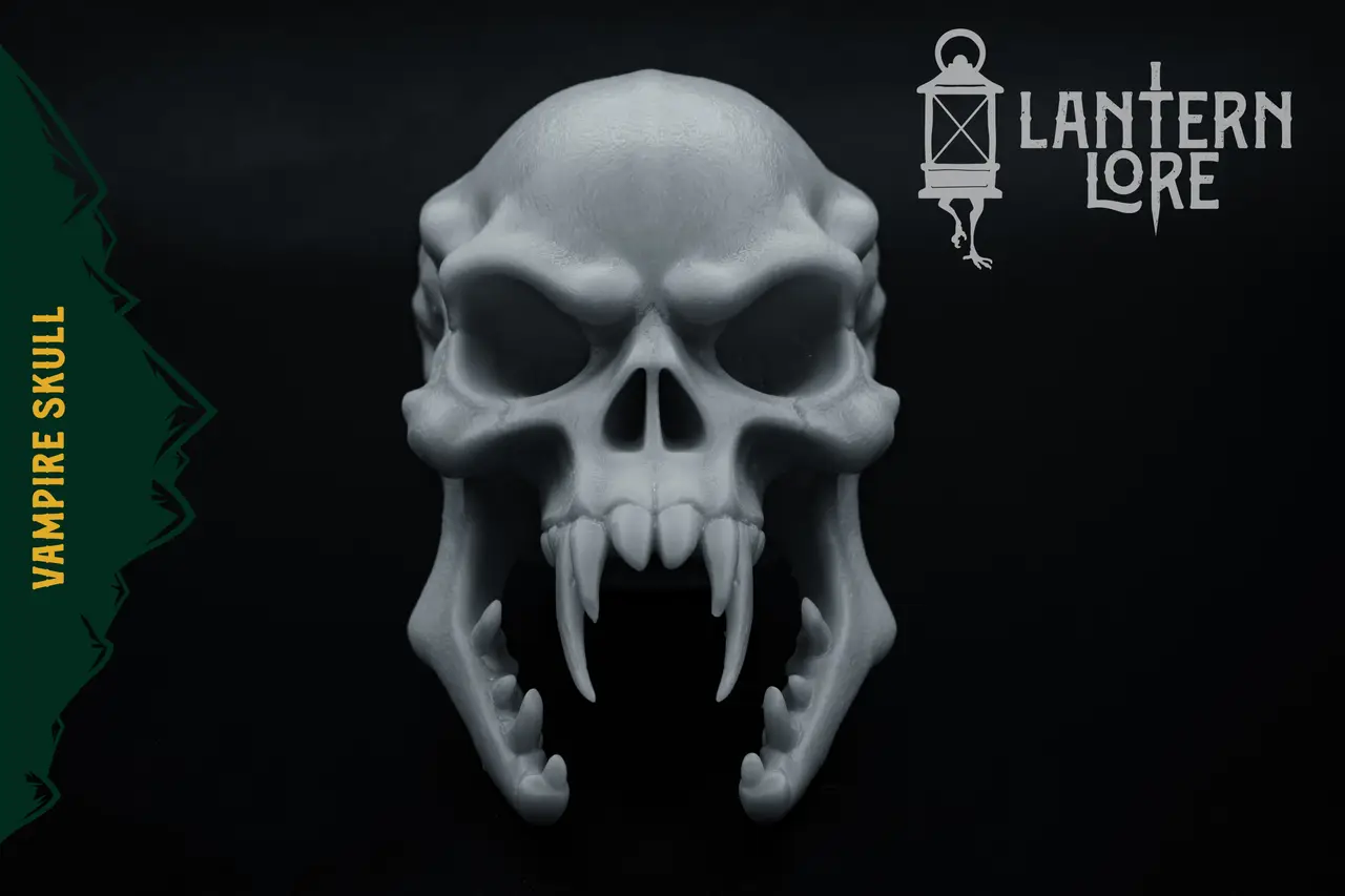 Vampire Skull (Pre Supported for Resin) — modelo 3D