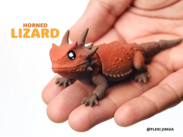 Cute Horned Lizard | Flexi Model — modelo 3D