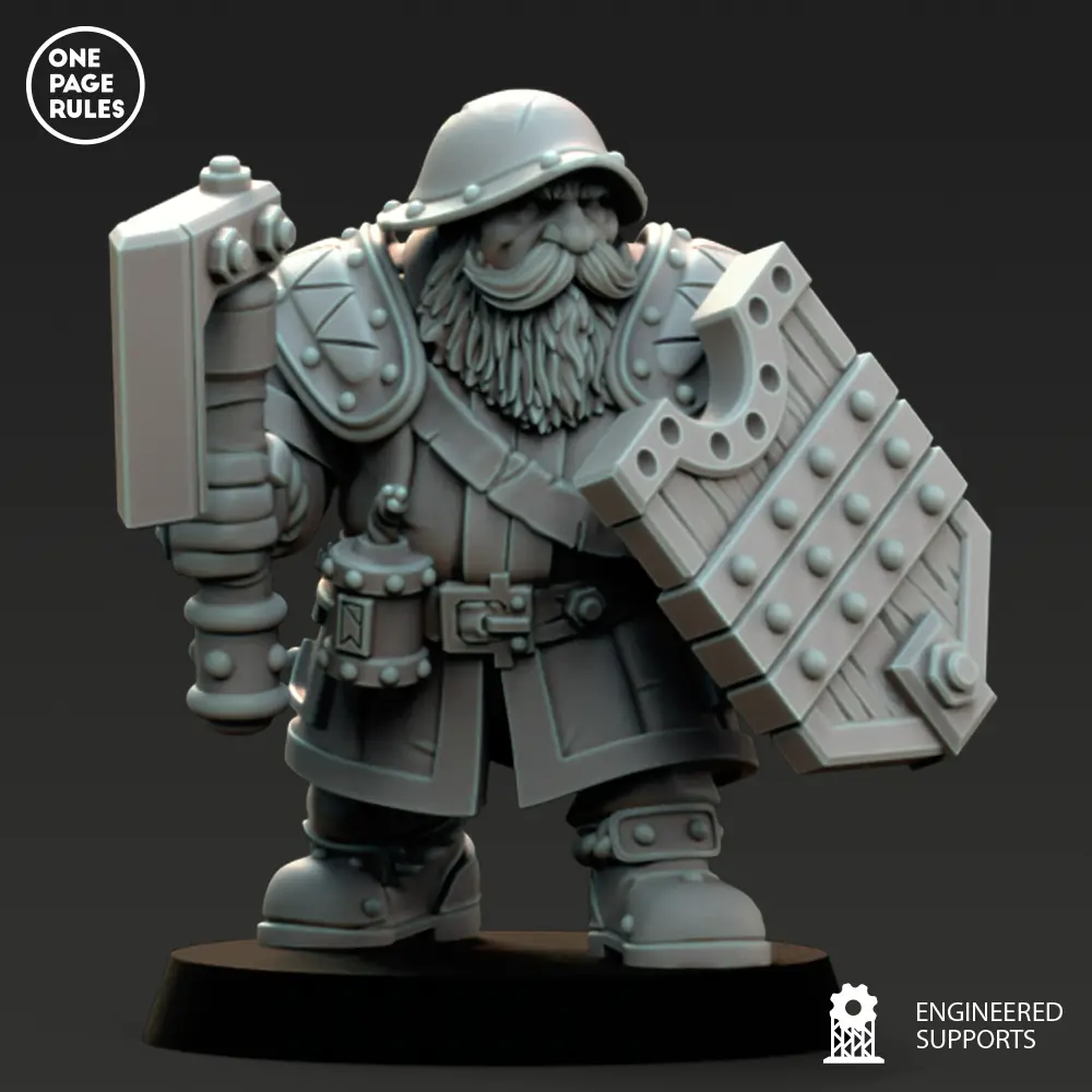 Dwarves - Dwarf Warrior - Free Preview — modelo 3D