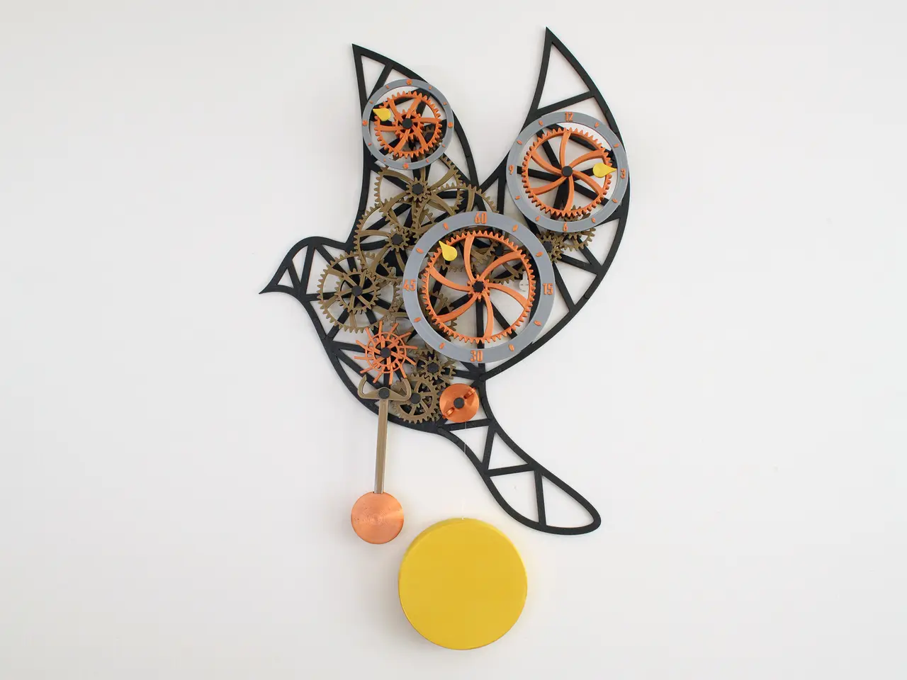 Mechanical wall clock — modelo 3D