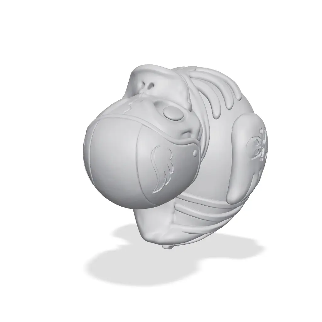 Skeleton Biker Rubber Duck - Horror Figurine — modelo 3D