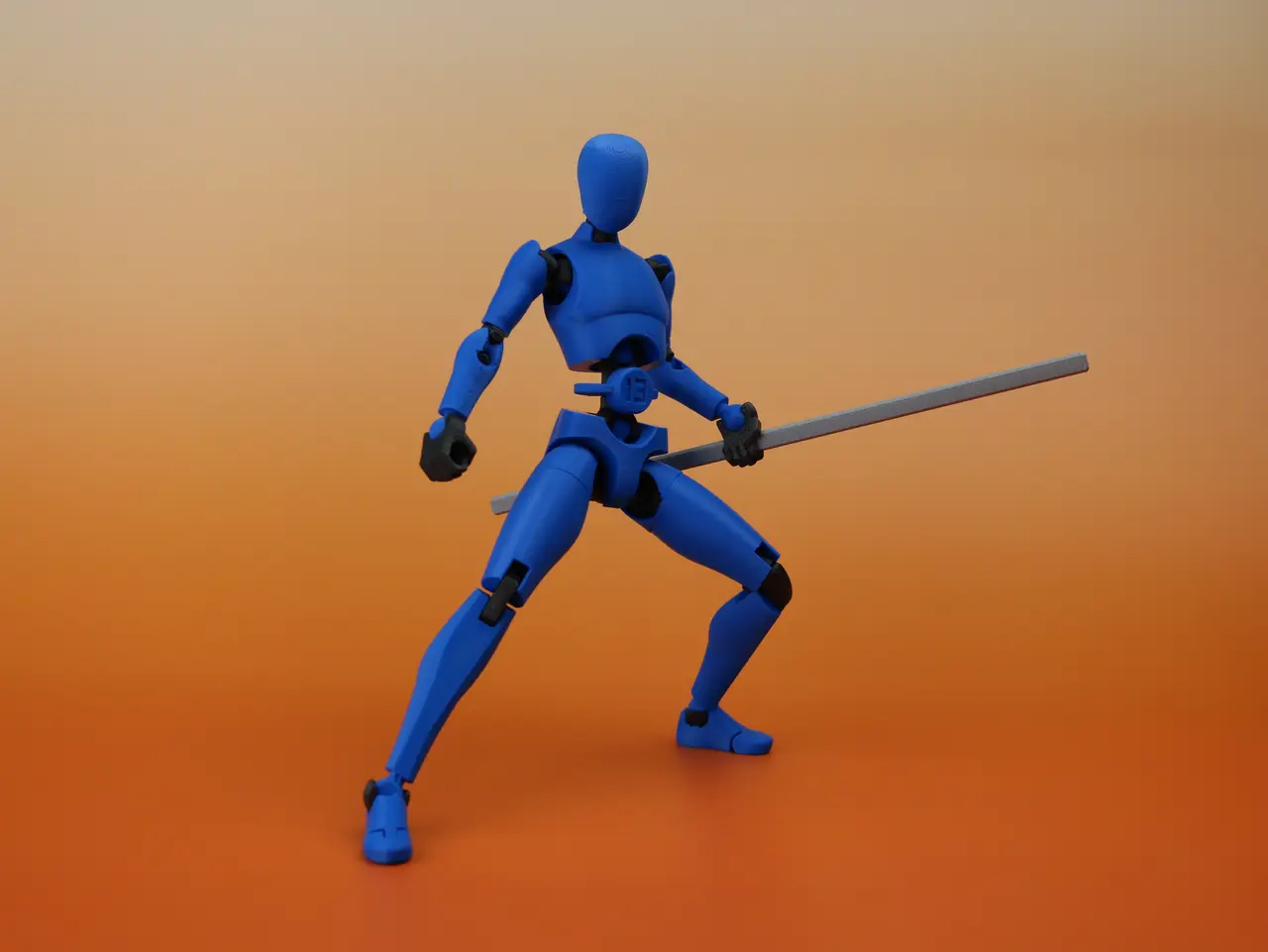 CARBON 13 Printable Jointed Figure - Type M - Beta files — modelo 3D