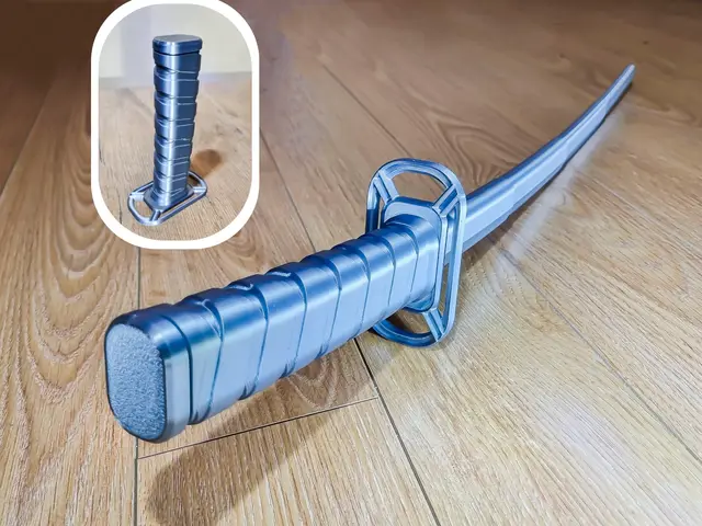 Stainless Katana Sword (Print in Place) — modelo 3D