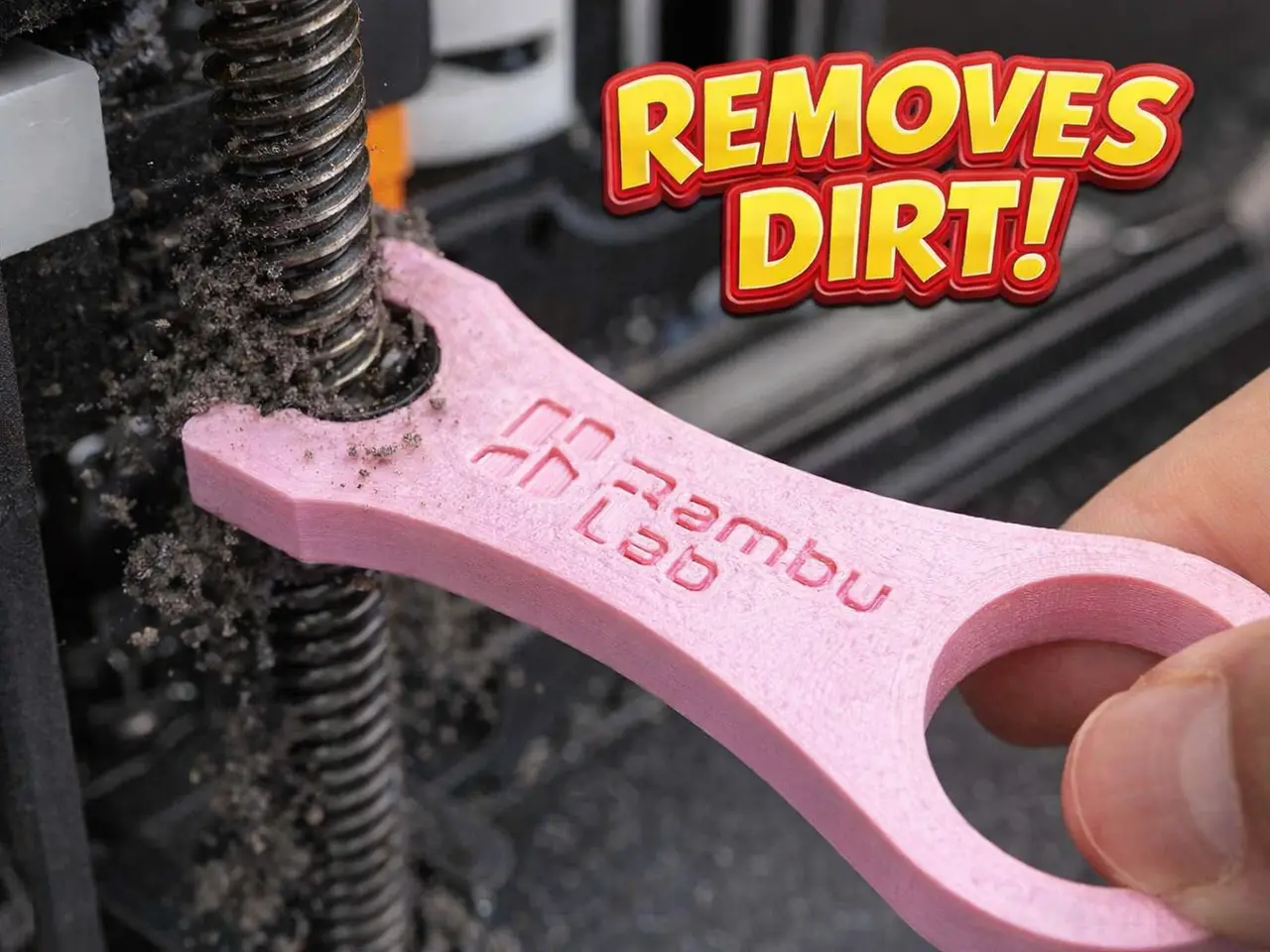 Lead Screw Cleaner Tool – Remove Dirt Instantly — modelo 3D