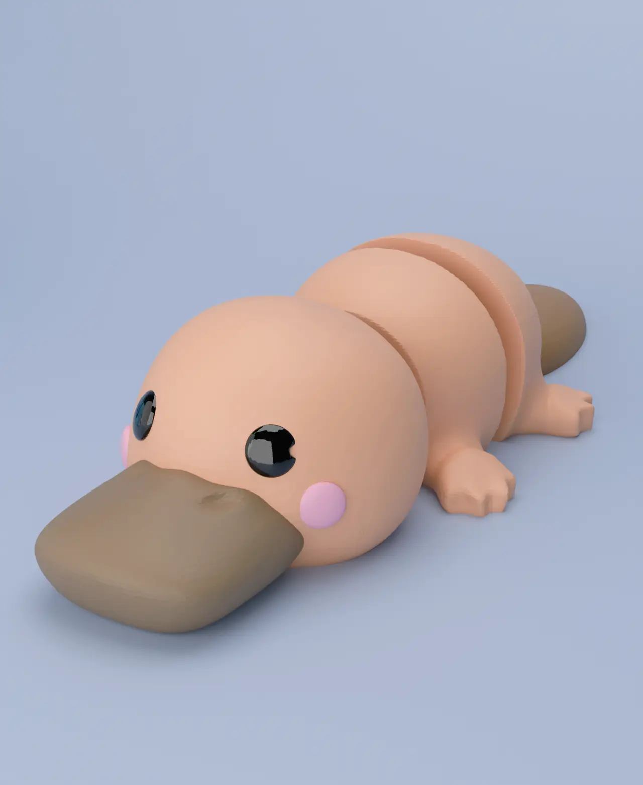 3D Flexi Platypus Keychain — modelo 3D