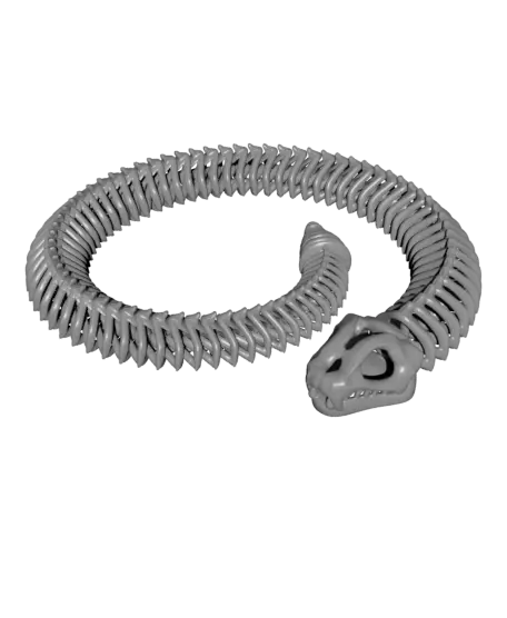Articulated Snake Skeleton Toy – Flexible Model — modelo 3D