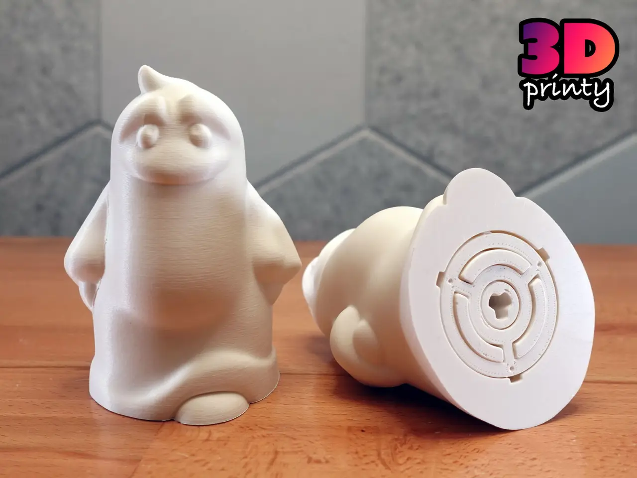 Print-in-Place Ghost Puzzle — modelo 3D