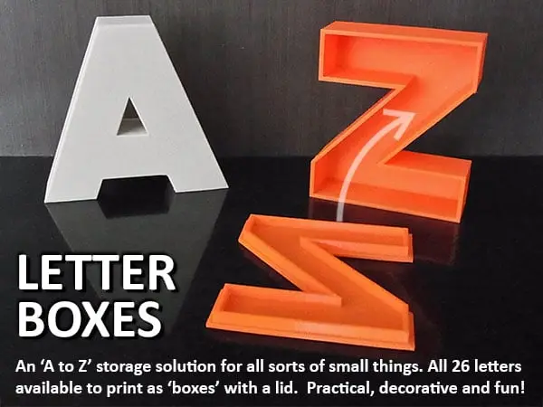 Letter Boxes (plus Numbers and Shapes) — modelo 3D