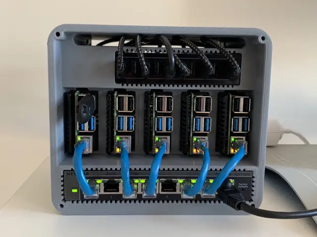 Raspberry Pi 4 Cluster Case — modelo 3D
