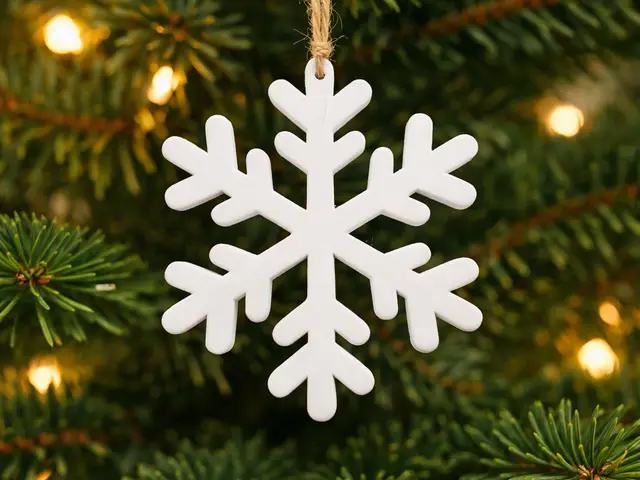 75mm Snowflake ornament clay or cookie cutter — modelo 3D