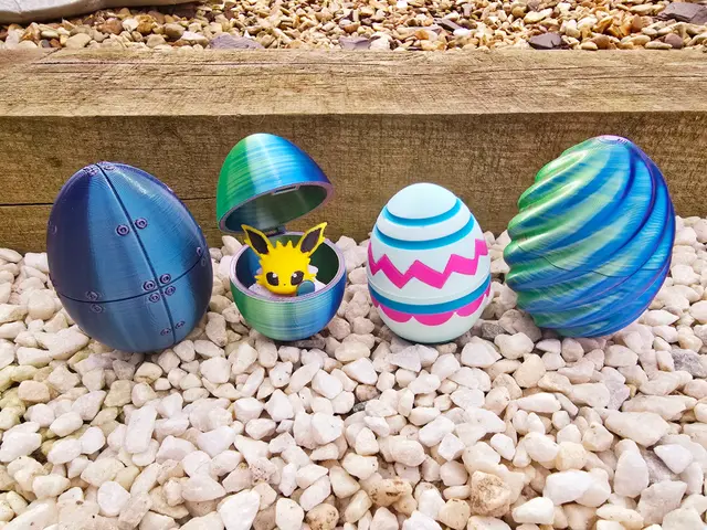 Happy Easter Egg Container Collection — modelo 3D