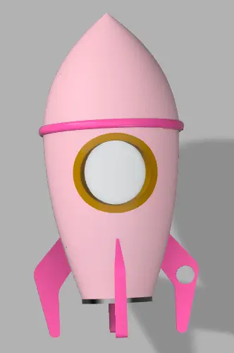 Rocket USB holder — modelo 3D
