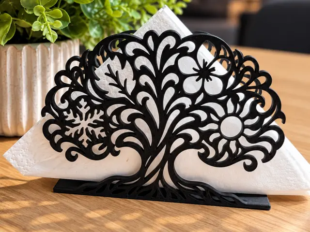 Four Seasons Tree Napkin Holder — modelo 3D