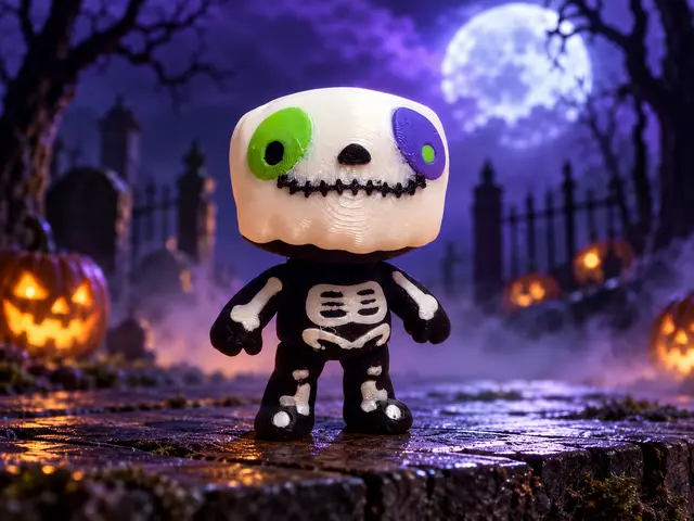 Scary Skeleton Micro Flexi – Cute Halloween — modelo 3D
