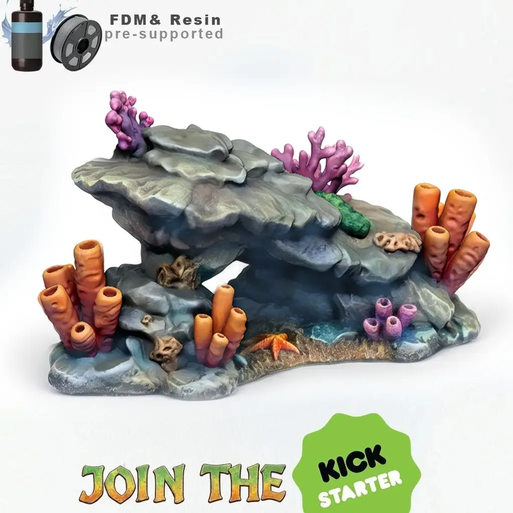 Coral Reef Set (model 2) — modelo 3D