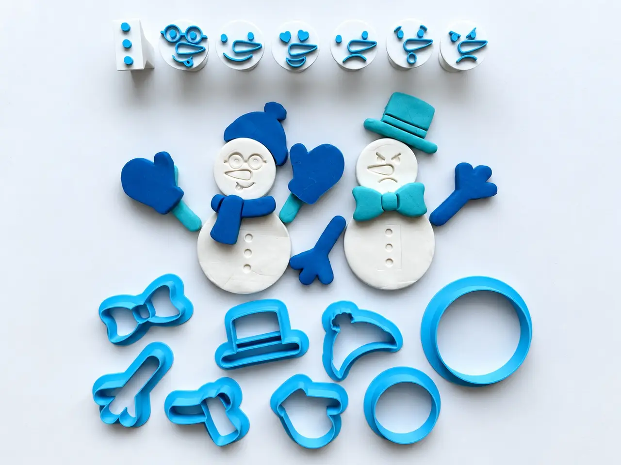 Build a Snowman – Mix & Match Playdough Kit — modelo 3D