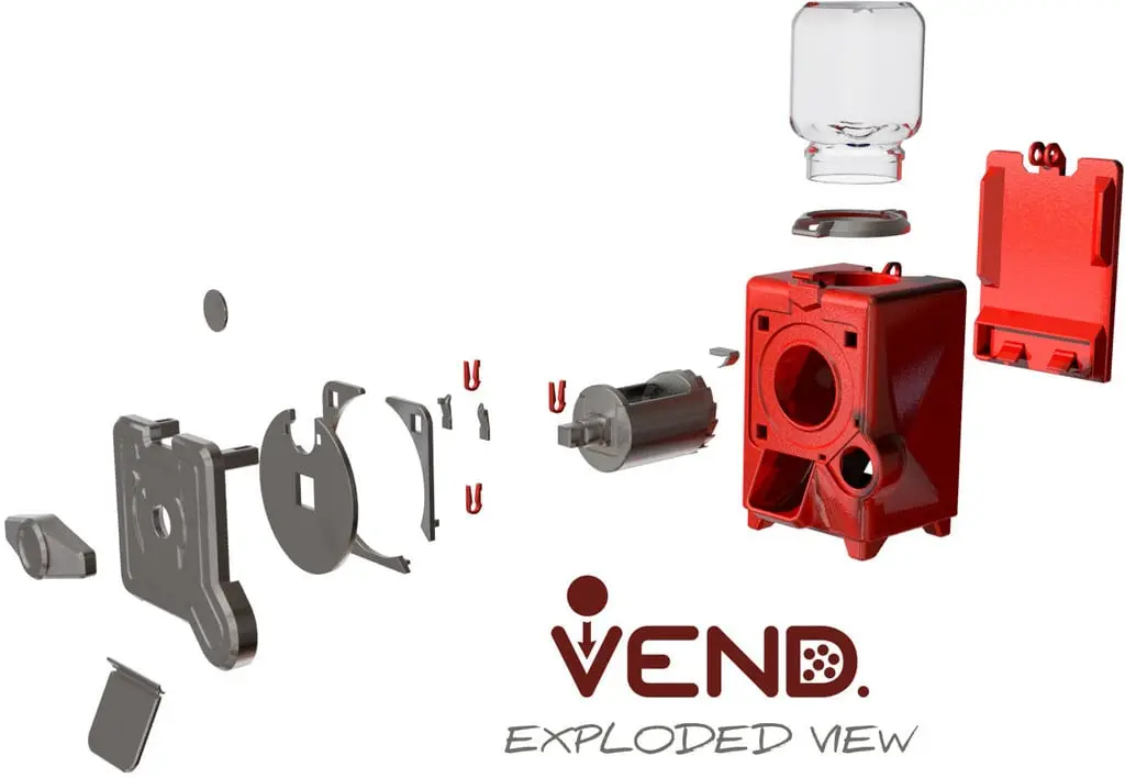 VEND - the totally printed candy dispenser — modelo 3D