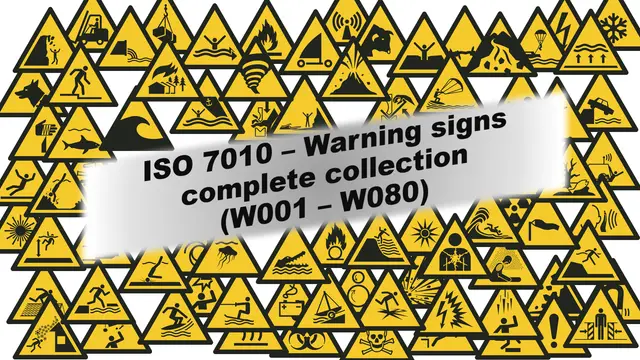 ISO 7010 - Warning Signs — modelo 3D