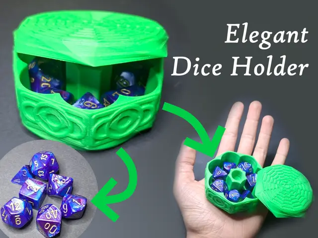 Elegant Dice Holder V1 — modelo 3D