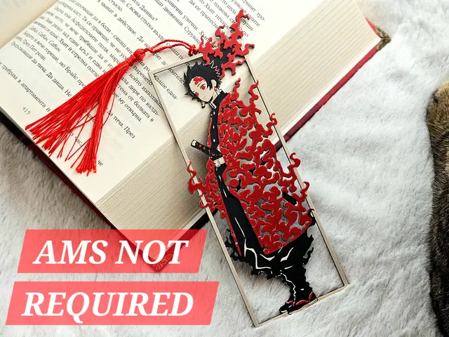 Tanjiro [Framed] - Demon Slayer Bookmark — modelo 3D