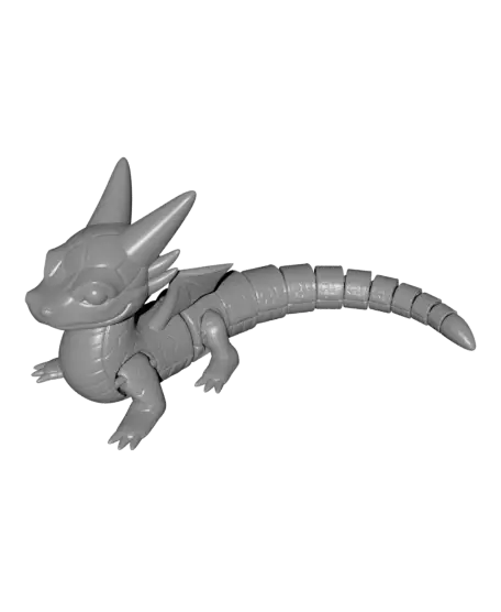Articulated Dragon Toy — Flexible Fantasy Figure — modelo 3D