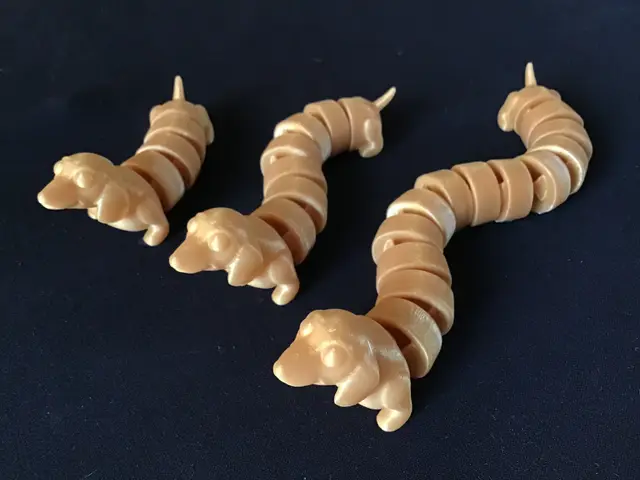 Articulated Dachshund - 3 Different Lengths - No supports required. — modelo 3D