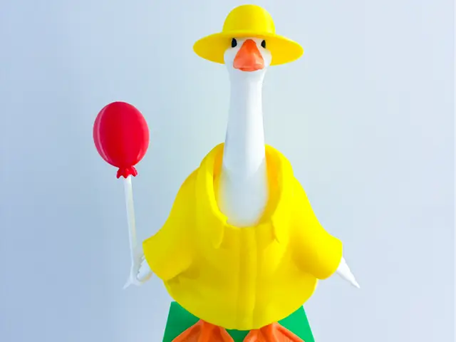Red Balloon "Georgie from IT" Desk Goose Gear — modelo 3D