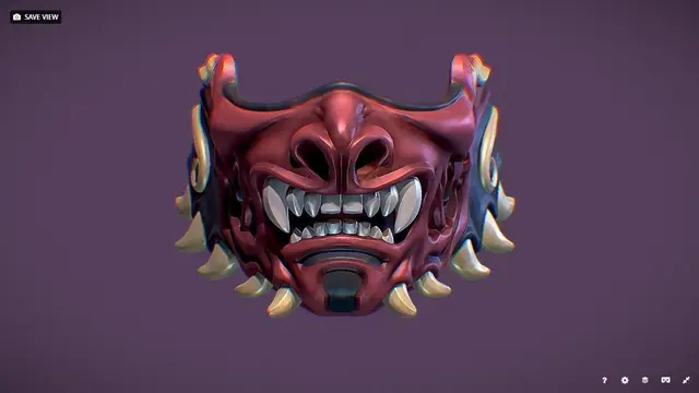 Samurai Mask — modelo 3D