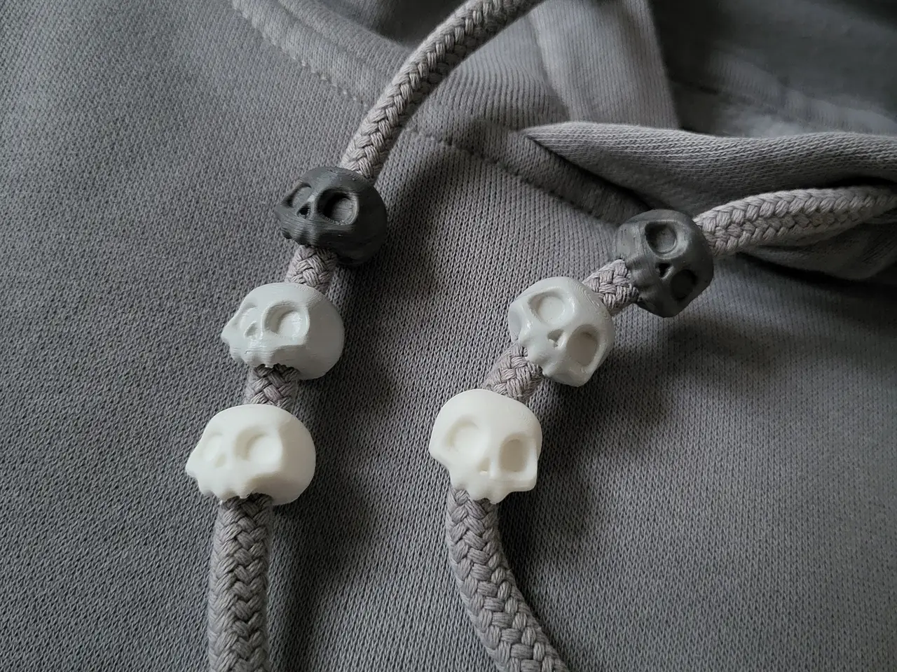 Cute skull - drawstring beads — modelo 3D