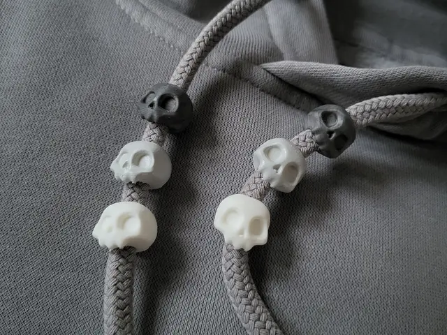 Cute skull - drawstring beads — modelo 3D