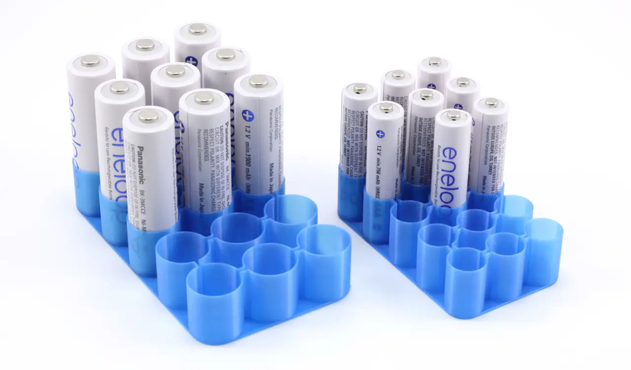 Battery Holder Vase Mode (parametric) — modelo 3D