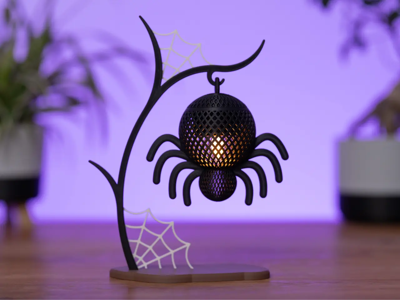 Mini Spider Tea Light Lantern — modelo 3D