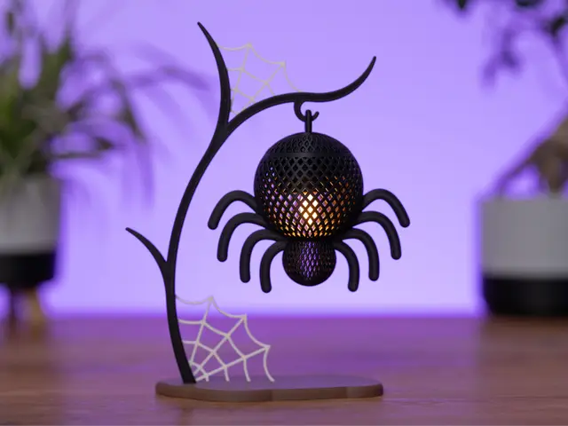 Mini Spider Tea Light Lantern — modelo 3D