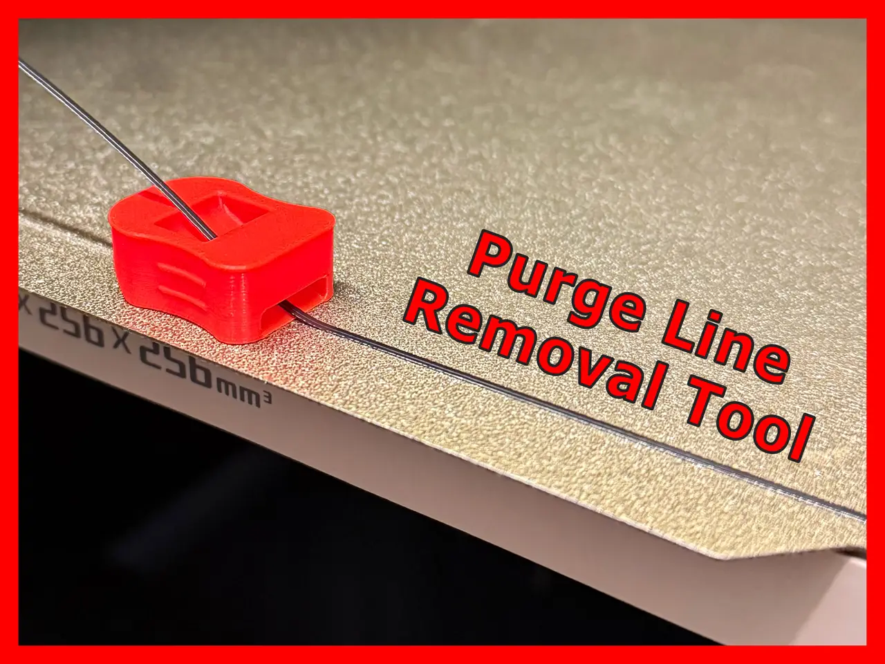 Purge Line Removal Tool - Save Your Fingers — modelo 3D